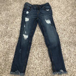 Blue Age Women's Size 9 Blue Skinny Dark Wash Cotton Blend Stretch Denim Jeans